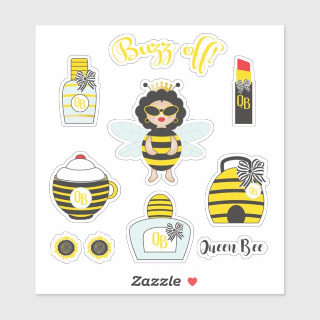Adesivo Queen Bee Stickers (Folha)