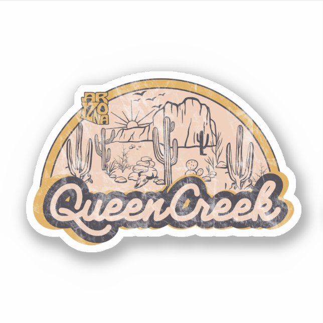 Adesivo Queen Creek, Arizona  (Frente)