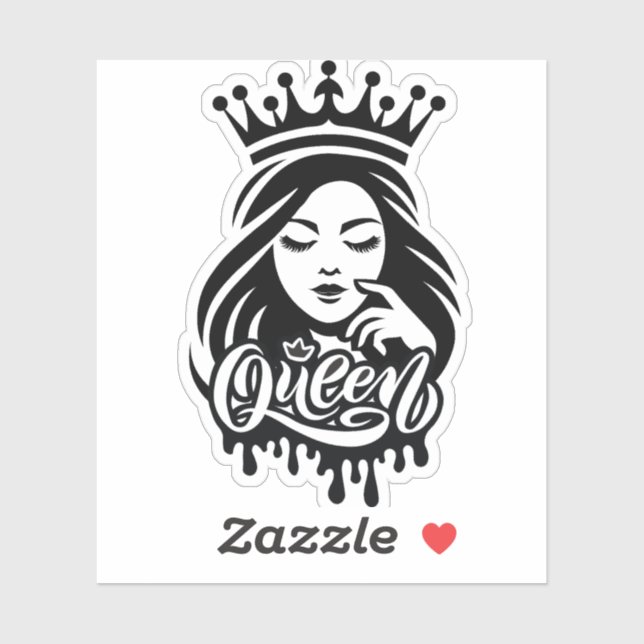 Adesivo Queen Design – Elegant Royal Crown (Folha)