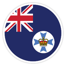 Adesivo Queensland Austrália Flag Sticker