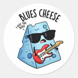 Adesivo Queijo Blues Piada de Comida Divertida 