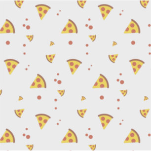 Adesivo Queijo de pizza e pepperoni padrão retrô divertido