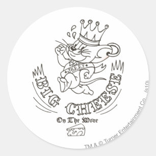 Adesivo Queijo grande de Jerry na lua 1