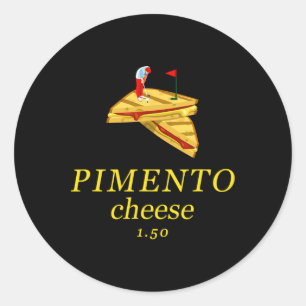Adesivo Queijo Pimento Divertido Pai de Golfe