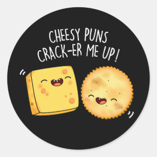 Adesivo Queijo Puns Crack-Me Engraçado Queijo Engraçado Pu