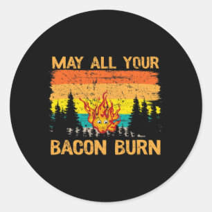 Adesivo Queima Todo o Seu Bacon Grelhando Bife Cozinhando 