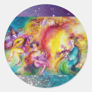 Adesivo QUEIMANDO A Dança CARNIVAL / Mascarada Veneziana