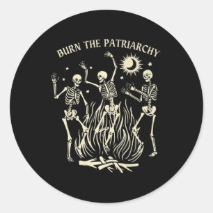 Adesivo Queimar o Dia das Bruxas Patriarcado Feminista