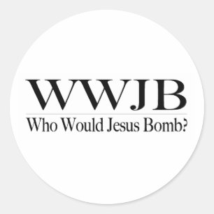 Adesivo Quem bomba de Jesus (Wwjb)