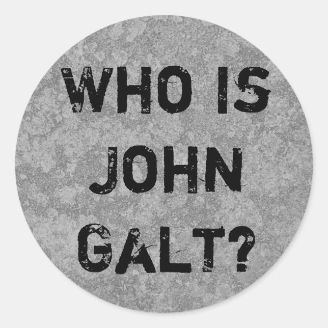 Adesivo Quem É John Galt? (Frente)