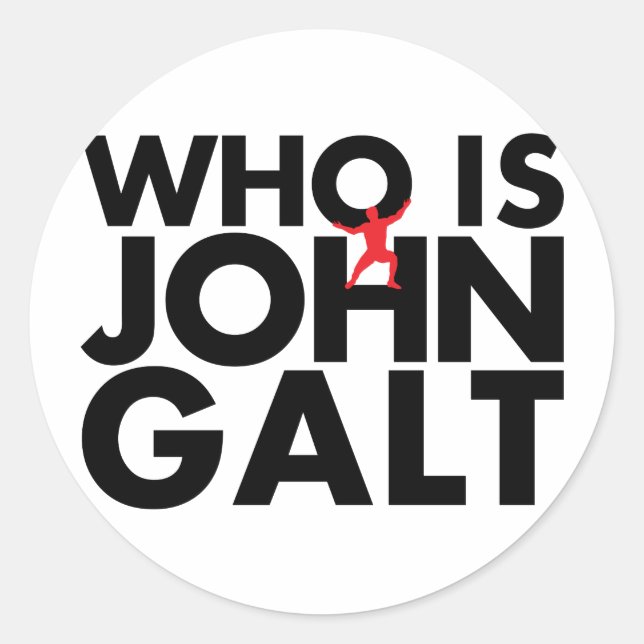 Adesivo Quem é John Galt (Frente)