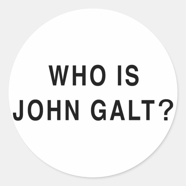 Adesivo Quem é John Galt? (Frente)