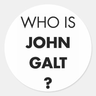 Adesivo Quem é John Galt? A pergunta
