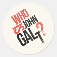Quem É John Galt? Ayn Rand Sticker