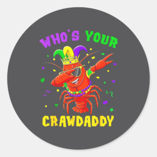 Adesivo Quem é o seu Crawdaddy Lagostim Jester Contas Piad
