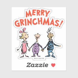 Adesivo Quem está de mãos dadas Merry Grinchmas