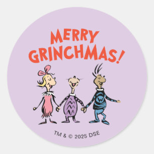 Adesivo Quem está de mãos dadas Merry Grinchmas