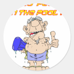 Adesivo Quem está na Piscina?