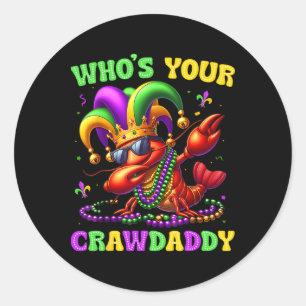 Adesivo Quem Seu Crawaddy Crawfish Jester Miçanga Mães Eng