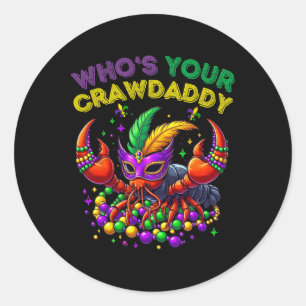 Adesivo Quem Seu Crawaddy Crawfish Jester Miçanga Mães Eng