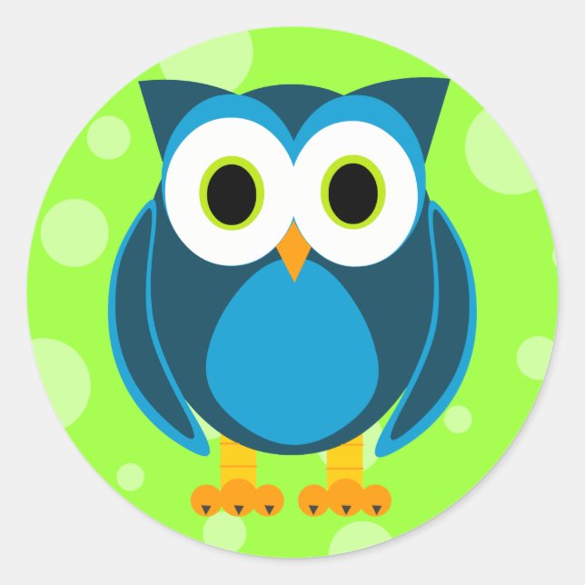 Adesivo Quem? Sr. Owl Cartoon (Frente)