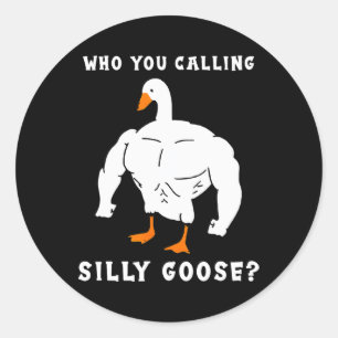 Adesivo Quem Você Chama De Bobo Goose Funny Gym Meme