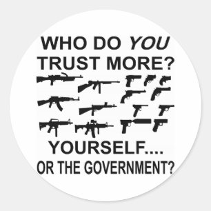 Adesivo Quem Você Confia Mais Em Si Mesmo Ou No Governo?