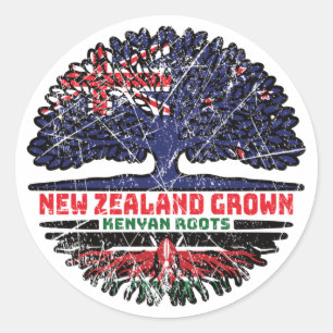 Adesivo Quênia Nova Zealander Nova Zelândia Raízes de Árvo