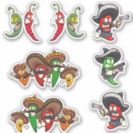 Adesivo Quentes Chilis - Pimenta Mexicana Sticker