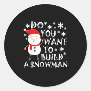 Adesivo Quer Construir Um Boneco de Neve Doce Boneco de Ne