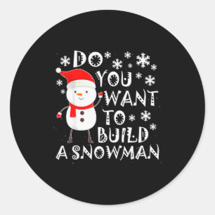 Adesivo Quer Construir Um Boneco de Neve Doce Boneco de Ne