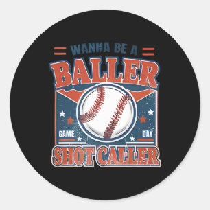 Adesivo Quer Ser Um Chamariz Byller Jogo Retro De Beisebol