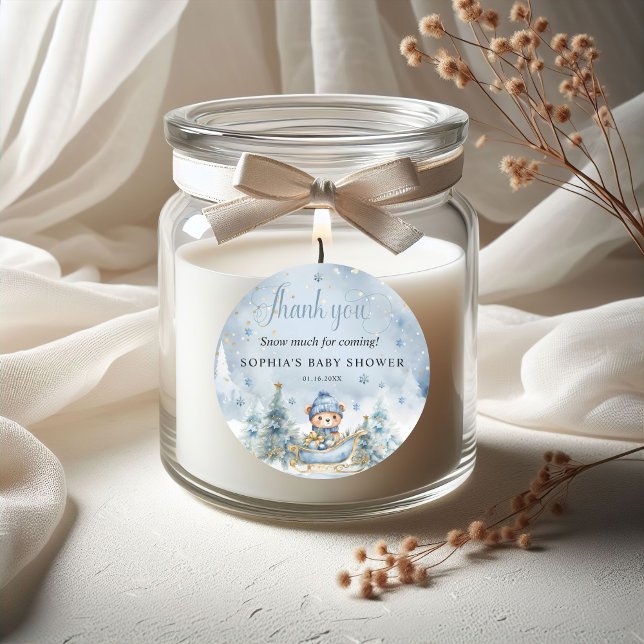 Adesivo Querida Está Fria Fora do Urso de Inverno Obrigado (Criador carregado)