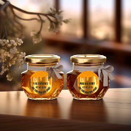Adesivo Querida Jar Honeybee Honeycomb. Unidades Apiary Do