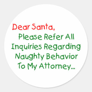 Adesivo Querido Advogado Papai Noel - Carta de Natal Diver