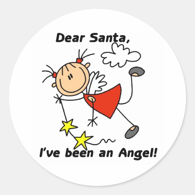 Adesivo Querido Anjo Papai Noel  (Frente)