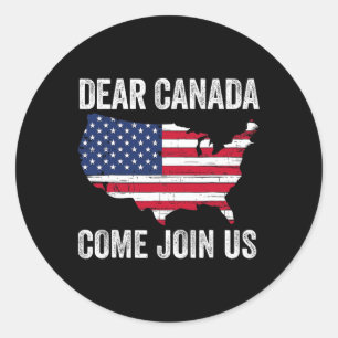 Adesivo Querido Canadá, venha se juntar a nós Presidente T