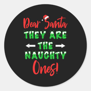 Adesivo Querido Papai Noel Eles São Os Travessos Funny Chr