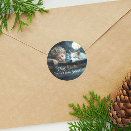 Adesivo Querido Papai Noel Fomos Boas Foto de Férias