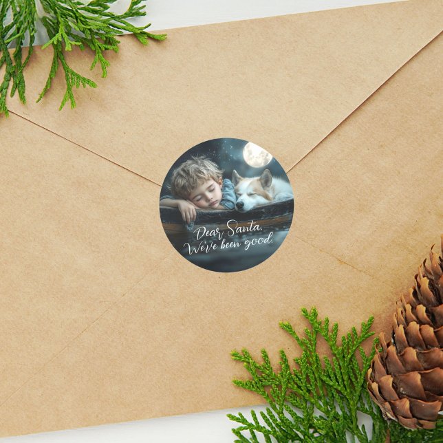 Adesivo Querido Papai Noel Nós Fomos Boas Foto de Férias (Criador carregado)