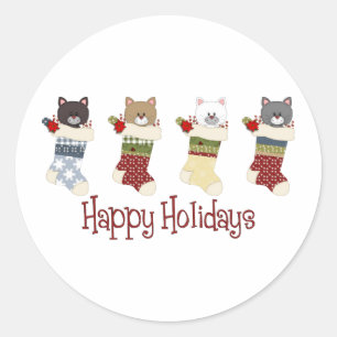 Adesivo Queridos de Natal - Armazenamento de Gatos