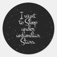 "Quero Dormir Sob Estrelas Desconhecidas" Céu Notu