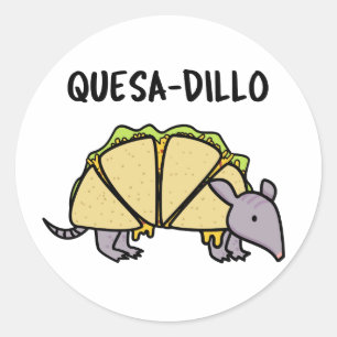 Adesivo Quesa-Dillo Cute Quesadilla Pun