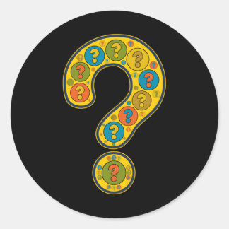 Adesivo Question Mark Yellow Artful Image Punctuation