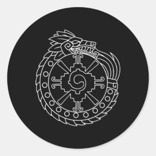 Adesivo Quetzalcoatl Ouroboros Aztec Anca Maia Antiga Inca