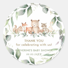 Adesivo Quic Greenery Woodland Animais Chás de fraldas Fav