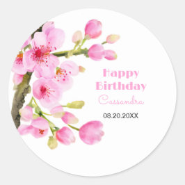 Adesivo Quic Pink Cherry Blossom Sakura Aniversário Floral