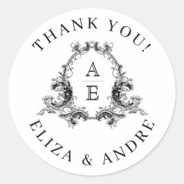 Adesivo Quic, preto e branco - Segura dos monogramas