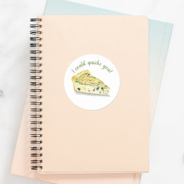 Adesivo Quiche de Watercolor... Eu poderia te quiche!