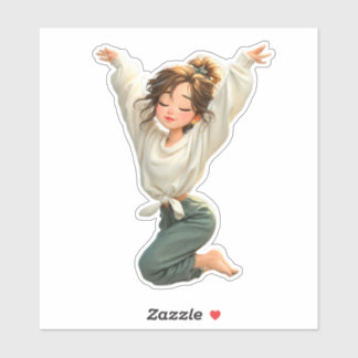 Adesivo Quiet Daydream Girl – Premium Art Sticker